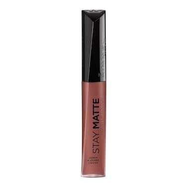 Rimmel London Stay Matte Liquid Lip Color with Full Coverage KissProof Waterproof Matte Lipstick Formula that Lasts 12 Hours 723 Trouble Maker 21oz