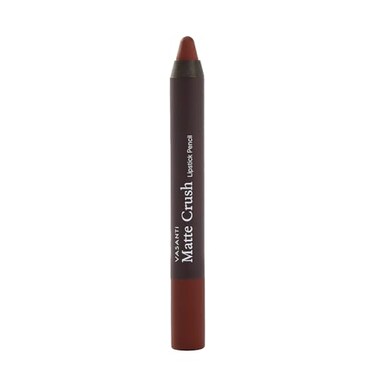 VASANTI Matte Crush Lipstick Pencil Brownie Bite LongLasting WaterResistant Lip Liner Pencil that Wont Smudge Highly Pigmented Soft Matte Lip Pencil