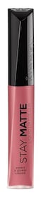 Rimmel London Stay Matte Liquid Lip Color with Full Coverage KissProof Waterproof Matte Lipstick Formula that Lasts 12 Hours 200 Pink Blink 21oz
