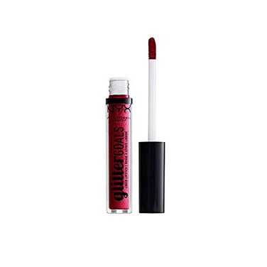 NYX PROFESSIONAL MAKEUP Glitter Goals Liquid Lipstick Bloodstone Berry With MultiDimensional Glitter
