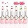 Skynest Btspring Clear Flower Jelly Lipstick 6 Packs Nutritious Moisturizer Lip Balm Temperature Color Change Lipstick Matte Long Lasting Lip Gloss Pink