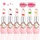 Skynest Btspring Clear Flower Jelly Lipstick 6 Packs Nutritious Moisturizer Lip Balm Temperature Color Change Lipstick Matte Long Lasting Lip Gloss Pink