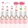 Skynest Btspring Clear Flower Jelly Lipstick 6 Packs Nutritious Moisturizer Lip Balm Temperature Color Change Lipstick Matte Long Lasting Lip Gloss Pink