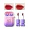 LAMUSELAND Matte Lipstick 2PcSet Waterproof Long Lasting Moisturizing Lip Stain Earphone Dualcolor Lip Gloss Primer Nonstick Cup Lip Tint Makeup Gift Kit for Girls Purple
