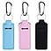 Pengxiaomei 3 Pcs Chapsticks Holder Keychain for Lipstick Easter Gifts for Women Easter Basket StuffersPink Blue Black