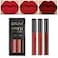 AMY'S DIARY AMYS DIARY 3Pcs Bright Red Matte Liquid Lipstick Sets Lip Stain Long Lasting 24 Waterproof Lip Gloss Gift Set Matt Makeup for Women Lippies 05