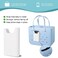 Everfunny 3 Pcs Clear Bogg Beach Tote Bag with 4 Pcs Insert Hooks and 1 Phone Holder Accessories for Bogg Bags Travel Makeup Clean Toiletry Brush Organizer Cosmetic Divider Storage Inner Pouch White s
