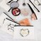 Weewooday 8 Pcs Bridesmaid Makeup Bag Matron of Honor Gifts Bridal Bag for Bridal Wedding Party GiftLeaves Pattern