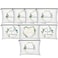 Weewooday 8 Pcs Bridesmaid Makeup Bag Matron of Honor Gifts Bridal Bag for Bridal Wedding Party GiftLeaves Pattern