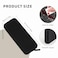 AIBFRID 2PCS Silicone Makeup Brush Bag Travel Zipper Makeup Bag Small Makeup Brush Case Makeup Brush Holder for TravelBlack White