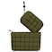 ANKICK Quilted Makeup Bag and Zip Card Pouch Key Chain Puffer Cosmetic Bag Travel Cute Makeup Bag Organizer Mini Coin Purse
