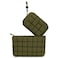 ANKICK Quilted Makeup Bag and Zip Card Pouch Key Chain Puffer Cosmetic Bag Travel Cute Makeup Bag Organizer Mini Coin Purse