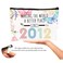 Aodmti 13th Birthday Makeup Bag Multicolor Butterfly Flower Cosmetic Case for Girls Travel Size Zipper Closure