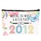 Aodmti 13th Birthday Makeup Bag Multicolor Butterfly Flower Cosmetic Case for Girls Travel Size Zipper Closure