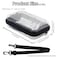 ASUNFO Transparent Hard Shell Cosmetics Case Carrying Hard Bag for Toiletry Storage Cross Body Bag with Shoulder Strap for Detachable Grip Rope and Shoulder Strap for Travel