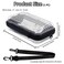 ASUNFO Transparent Hard Shell Cosmetics Case Carrying Hard Bag for Toiletry Storage Cross Body Bag with Shoulder Strap for Detachable Grip Rope and Shoulder Strap for Travel