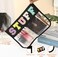 BCRMPT Chenille Letter Bag Clear Flat PouchMultipurpose PVCNylon Clear Cosmetic BagsTravel Makeup Bag With Zipper For WomenClear Pouches for TravelGymBeach BlackStuff