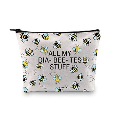 XYANFA Bee Diabetes Bag Type 1 Type 2 Diabetic Medical Bag Supply Storage Diabetes Organization All My Diabeetes Stuff All My Diabeetes Stuff