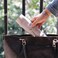 Bird&Fish BirdFish Makeup Brush Case Travel Rolling Bag Storage Case PU Leather Holder Organizer Pouch for Brushes Cosmetic Bag Gray