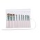 Bird&Fish BirdFish Makeup Brush Case Travel Rolling Bag Storage Case PU Leather Holder Organizer Pouch for Brushes Cosmetic Bag Gray