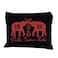 MONNYCAR Black Makeup Cosmetic Bag for WomenDST 1913 Sigma Theta Sorority Cosmetic Bag with Elephant Pattern Polyester Unscented Makeup PouchToiletry Travel Pouch Bag Perfect Timing Paraphernalia Gift