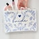 Bride Squad Bride Makeup Bag with Something Blue for Bride to Be Perfect for Bridal Shower Engagement Gifts Bride Accessories