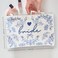 Bride Squad Bride Makeup Bag with Something Blue for Bride to Be Perfect for Bridal Shower Engagement Gifts Bride Accessories