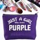 BWWKTOP BWKTOP Purple Fans Cosmetic Makeup Bag Purple Lovers Gift Zipper Pouch Bag Merchandise