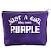 BWWKTOP BWKTOP Purple Fans Cosmetic Makeup Bag Purple Lovers Gift Zipper Pouch Bag Merchandise