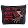 BWWKTOP Night Stalker Cosmetic Makeup Bag Horror Killer Inspired Gifts One Two Coming For You Zipper Bag Halloween Party Merch One Two Freddy
