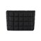 CECKQUE Soft Checkered Quilted Puffy Makeup Bag for Women Aesthetic Puffer Cosmetic Bag Pouch for Purse Black