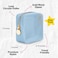 DANCOUR Clear Makeup Bag Mini Pouch for Purse Small Cosmetic Bag Travel Organizer Light Blue Cosmetic Case Pouch