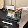 FFpaw Clear Makeup Bag Organizer TSA Approved Portable Travel Toiletry Bag Clear Cosmetic Bag Case Small Make Up Bag Mini Makeup Pouch for Purse Transparent Car Essentials for Women Men Green