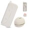 COOL-ANGLE COOLANGLE Silicone Makeup Brush Holder And Beauty Sponge Case Travel Makeup Brush Case With Magnetic Closure Makeup Sponge Holder 2 In 1 Stand Storage For Quick Drying White