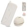 COOL-ANGLE COOLANGLE Silicone Makeup Brush Holder And Beauty Sponge Case Travel Makeup Brush Case With Magnetic Closure Makeup Sponge Holder 2 In 1 Stand Storage For Quick Drying White