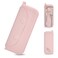 COOL-ANGLE COOLANGLE Silicone Makeup Brush Holder Large Travel Makeup Brush Case Original Design Brushes Holder with Magnetic Closure Pink