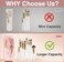 COOL-ANGLE COOLANGLE Silicone Makeup Brush Holder Large Travel Makeup Brush Case Original Design Brushes Holder with Magnetic Closure White