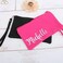 Threadart Cotton Canvas Small Wristlet Bag Makeup Organizer Makeup Bag 100 Cotton Heavy Duty Canvas 5x9 Pink