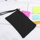 Threadart Cotton Canvas Small Wristlet Bag Makeup Organizer Makeup Bag 100 Cotton Heavy Duty Canvas 5x9 Pink