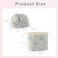 uekeboag Cotton Quilted Drawstring Makeup Bag with Canvas LiningCoquette Aesthetic Cute Travel Toiletry BagDrawstring Gift Bag for Women and Girls02Light Blue Flower