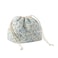 uekeboag Cotton Quilted Drawstring Makeup Bag with Canvas LiningCoquette Aesthetic Cute Travel Toiletry BagDrawstring Gift Bag for Women and Girls02Light Blue Flower