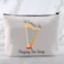 CYTING Harp Lover Gift Musical Instrument Bag Id Rather Be Playing The Harp Cosmetic Bag Orchestra Gift Harpist Gift