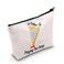 CYTING Harp Lover Gift Musical Instrument Bag Id Rather Be Playing The Harp Cosmetic Bag Orchestra Gift Harpist Gift