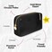 DANCOUR Clear Makeup Bag Mini Makeup Bag for Purse Mini Pouch Purse Clear Pouch Small Cosmetic Travel Case Travel Cosmetic Case Small Black