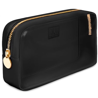 DANCOUR Clear Makeup Bag Mini Makeup Bag for Purse Mini Pouch Purse Clear Pouch Small Cosmetic Travel Case Travel Cosmetic Case Small Black