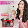 DANCOUR Small Clear Makeup Bag Mini Pouch for Purse Red Cosmetic Travel Case Compact Clear Cosmetic Bag Mini Pouch for Purse