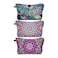 Deanfun Makeup Bag 3pcsset Super Funny 3D Printing Women Cosmetic Bag Multifunction Pencil HolderMandala 3