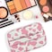 Deokke 3Pcs Makeup BagTravel Makeup BagMakeup Bags for WomenMakeup Brush BagLarge Capacity PU Cosmetic BagWaterproof and DurablePink Cow Pattern