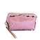 Dtweista Magic Sequin Travel Cosmetic Bags Reversible Glitter Makeup Organizer Bag Purse for WomenPink