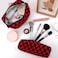 EIMMBD Makeup Bag 3 Pieces Large Capacity Checkered Cosmetic Bags Travel Toiletry Bag Organizer Cute Makeup Pouch Storage for WomenRed Black